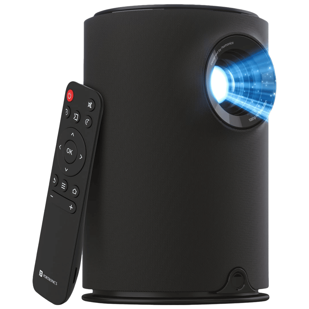 Buy PORTRONICS Beem 400 HD LED Projector (6000 Lumens, HDMI, USB, WiFi